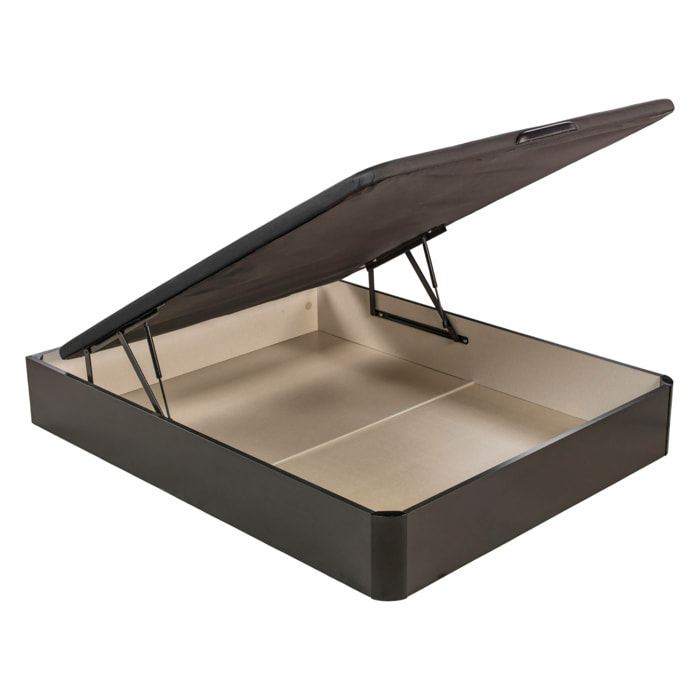 Canapé Abatible 32CM | ENVÍO, MONTAJE Y RECOGIDA ANTIGUO INCLUIDO | Madera | Negro | Gran capacidad | Tapa 3D | WHAT THE SLEEP