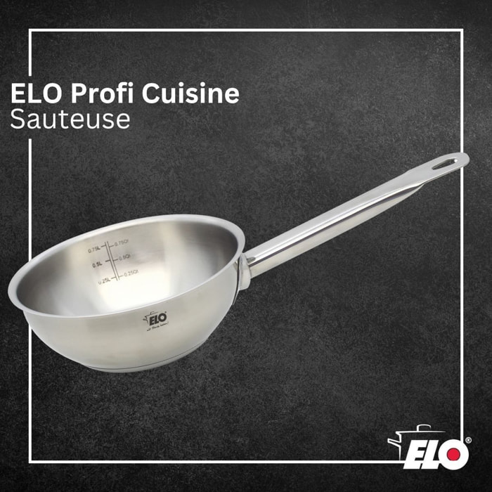 Sauteuse en acier inoxydable 18/8 Elo Profi Cuisine