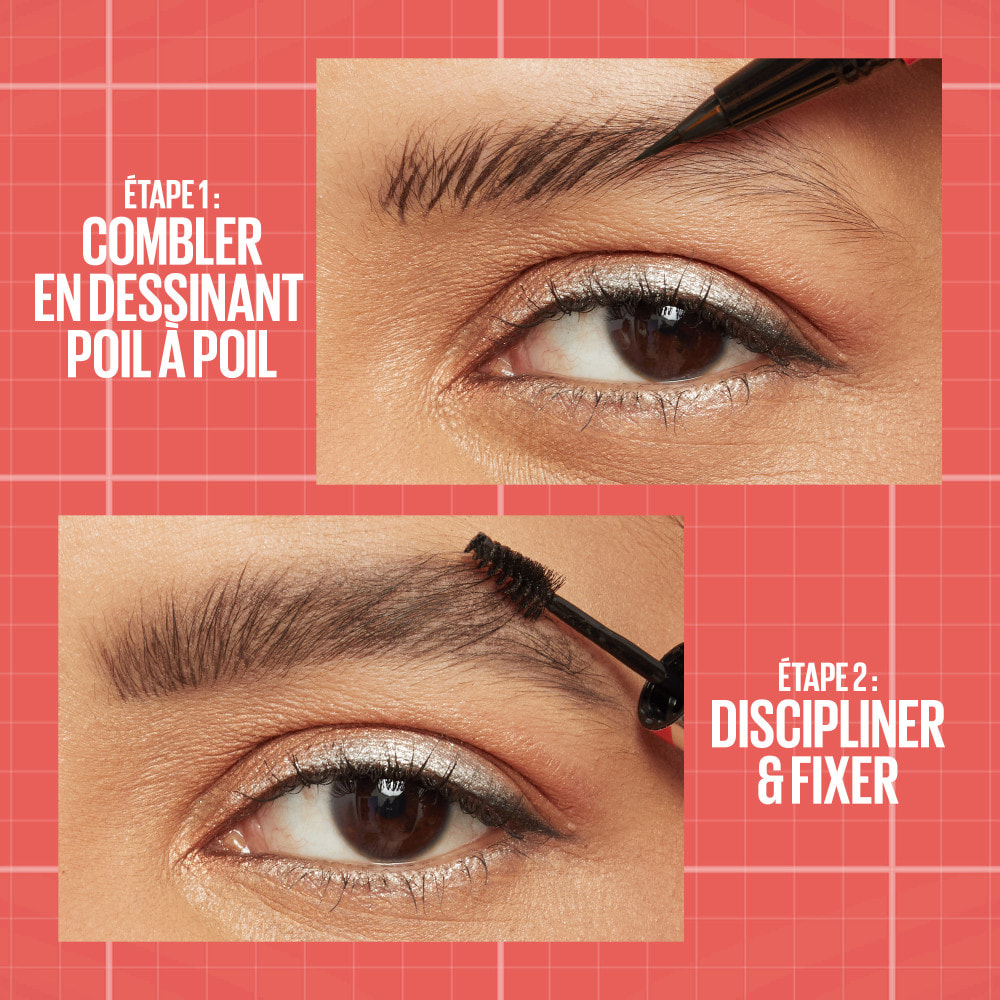 Maybelline New York Build-a-Brow Feutre et gel à sourcils 2-en-1 Soft Brown