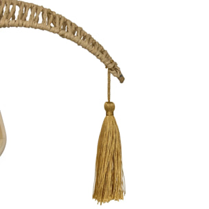 Suspension lune Bella H.33cm effet corde