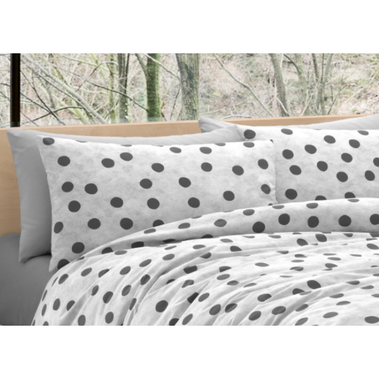 Copripiumino 100% Cotone Disegno Pois LT