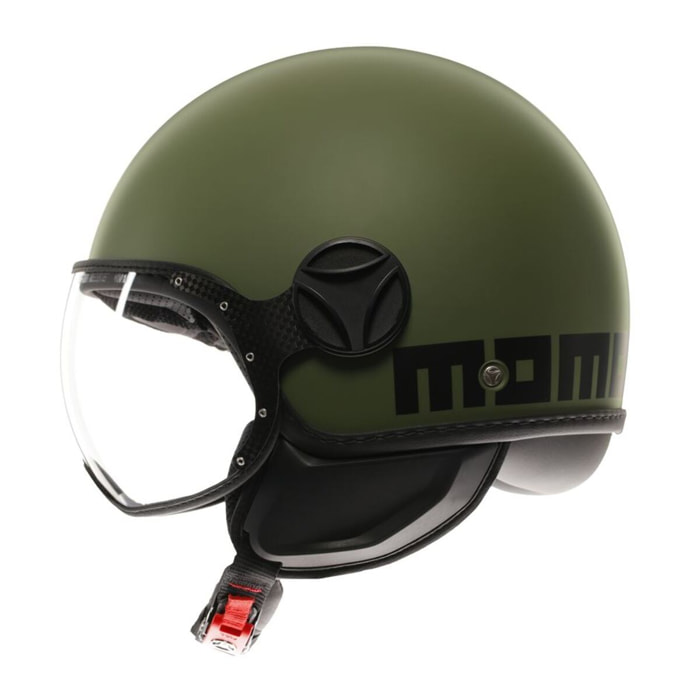 CASCO MOMO FGTR CLASSIC E2206 MONO MATT MILITARY GREEN/BLACK