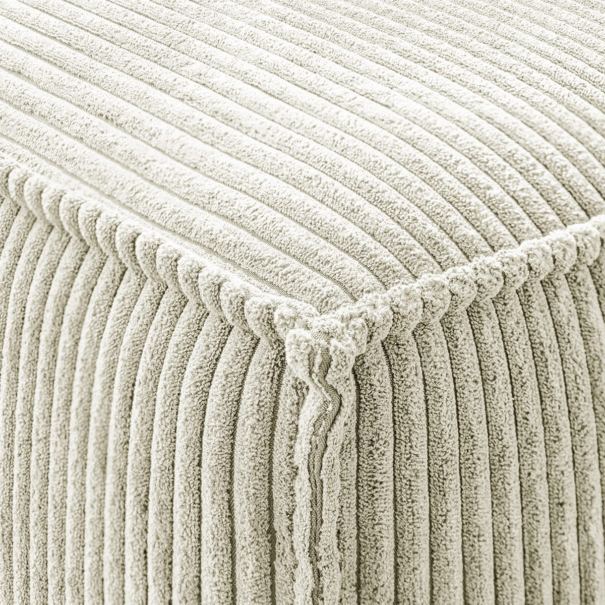 Pouf en velours côtelé - HARPER