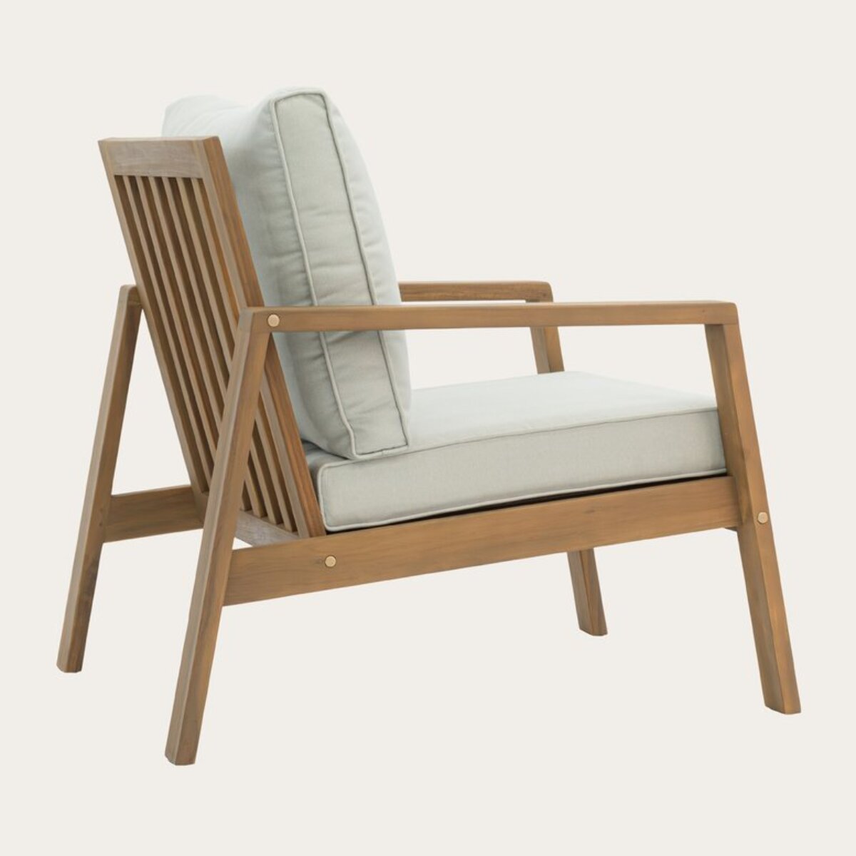 Chaise de jardin -bois dacacia massif et revêtement-couleur naturel 69 x 76 x 85 cm