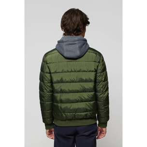 Chaqueta Dolomite acolchada verde con parche Polo Club