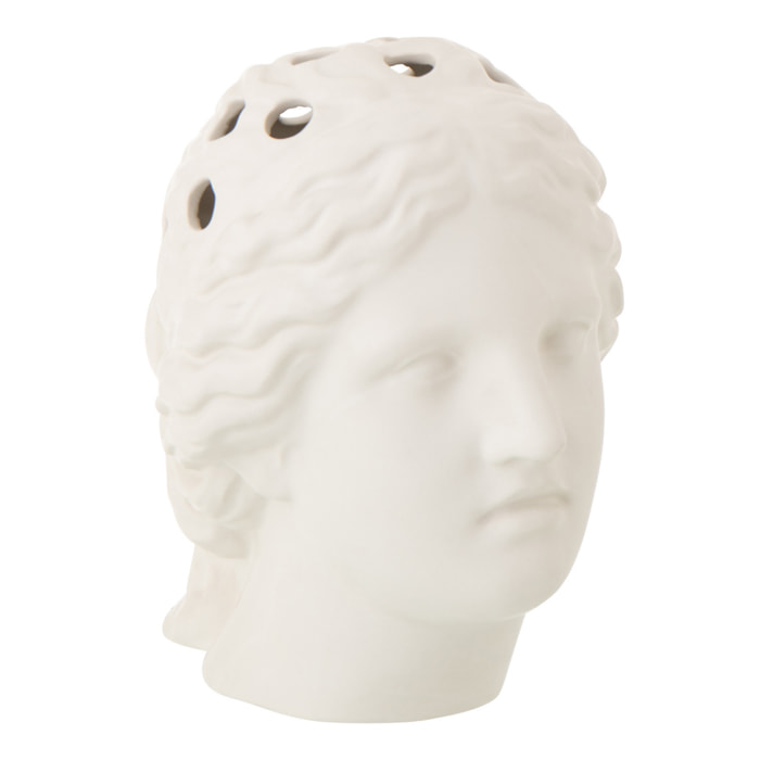 J-Line Vase Tête de Femme Dolomite - céramique - blanc