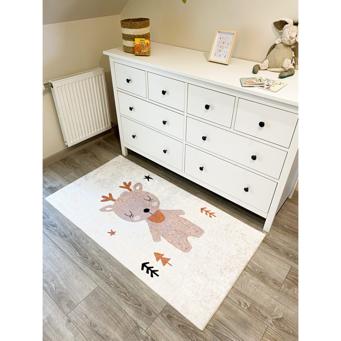 HAPPY - Tapis enfant motif cerf