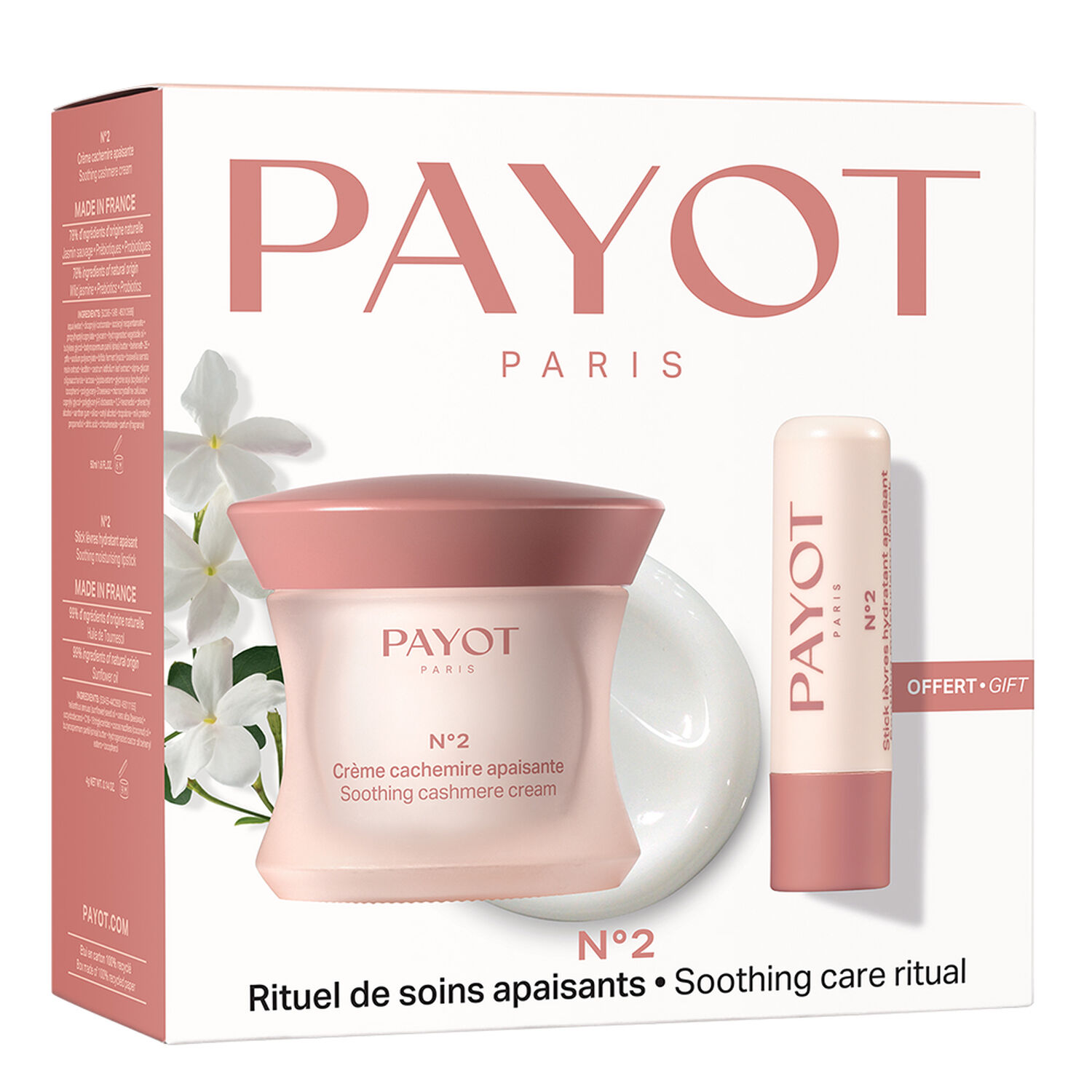 Rituels de Soins Apaisants N°2 - Coffret Crème Cachemire + Stick Lèvres