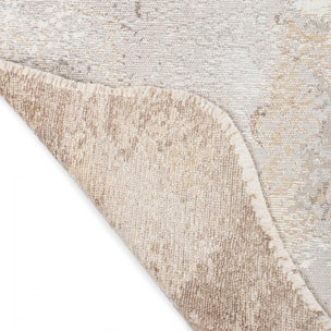 ATINA Tapis salon kilim, Forme originale, Tissé à la main