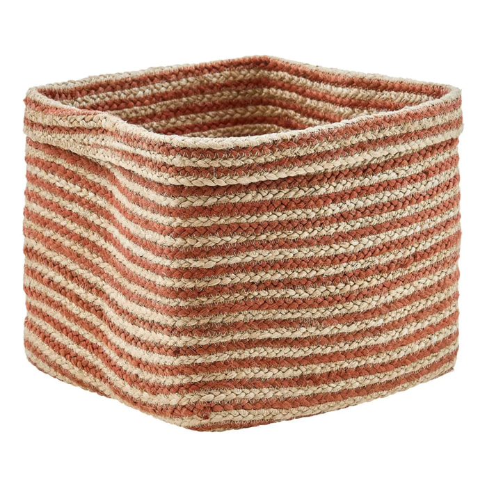 Panier de rangement Tito en jute 30x30cm