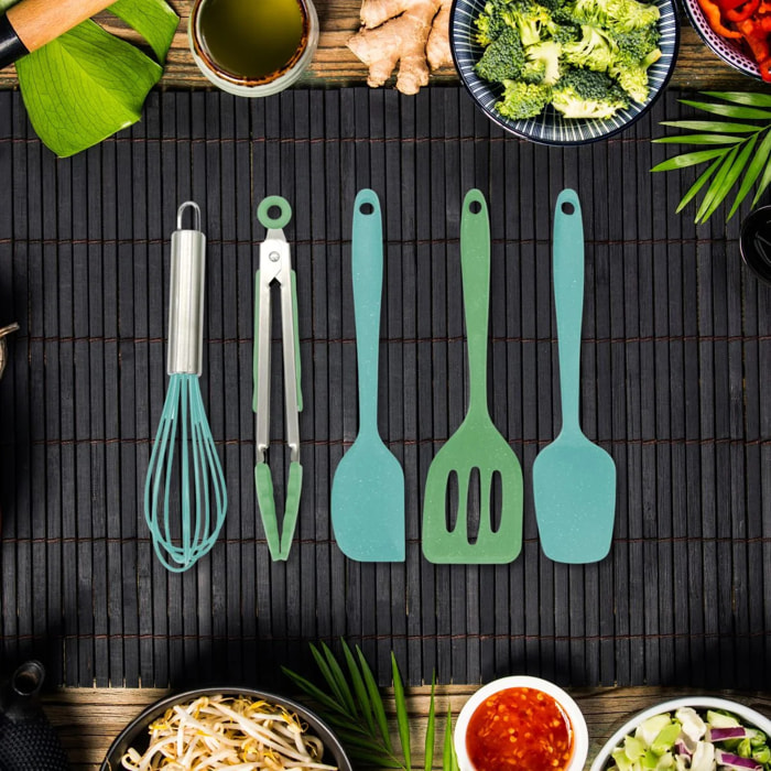 5 ustensiles de cuisine pour enfants en silicone Fackelmann Mini Monster