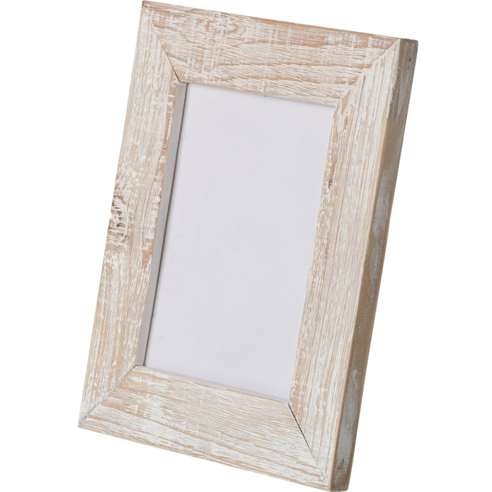 J-Line Cadre photo - bois - blanc cassé - large