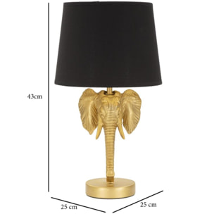 LAMPADA DA TAVOLO ELEFANTE CM Ø 25X43