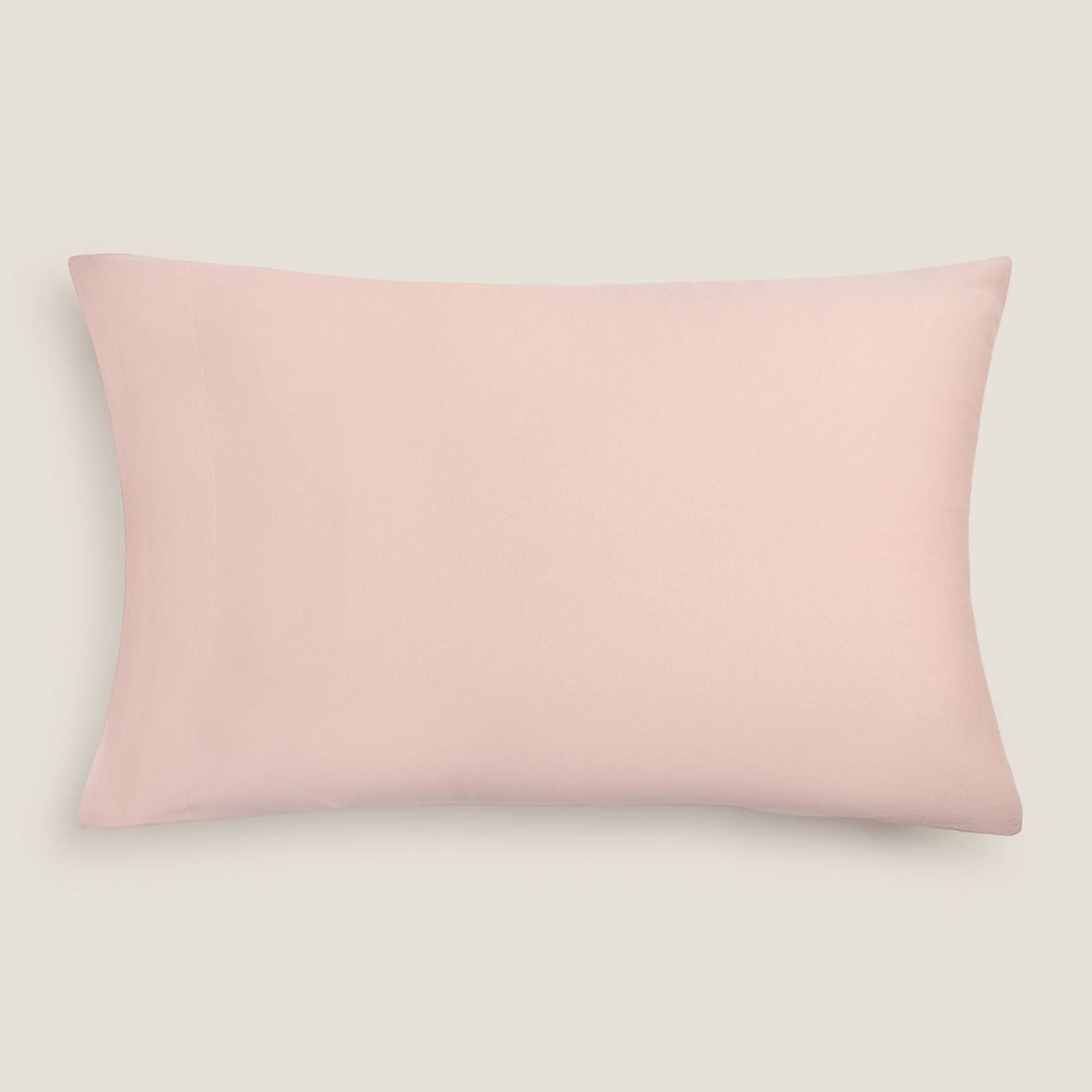 Funda almohada punto algodón Puntib color rosa