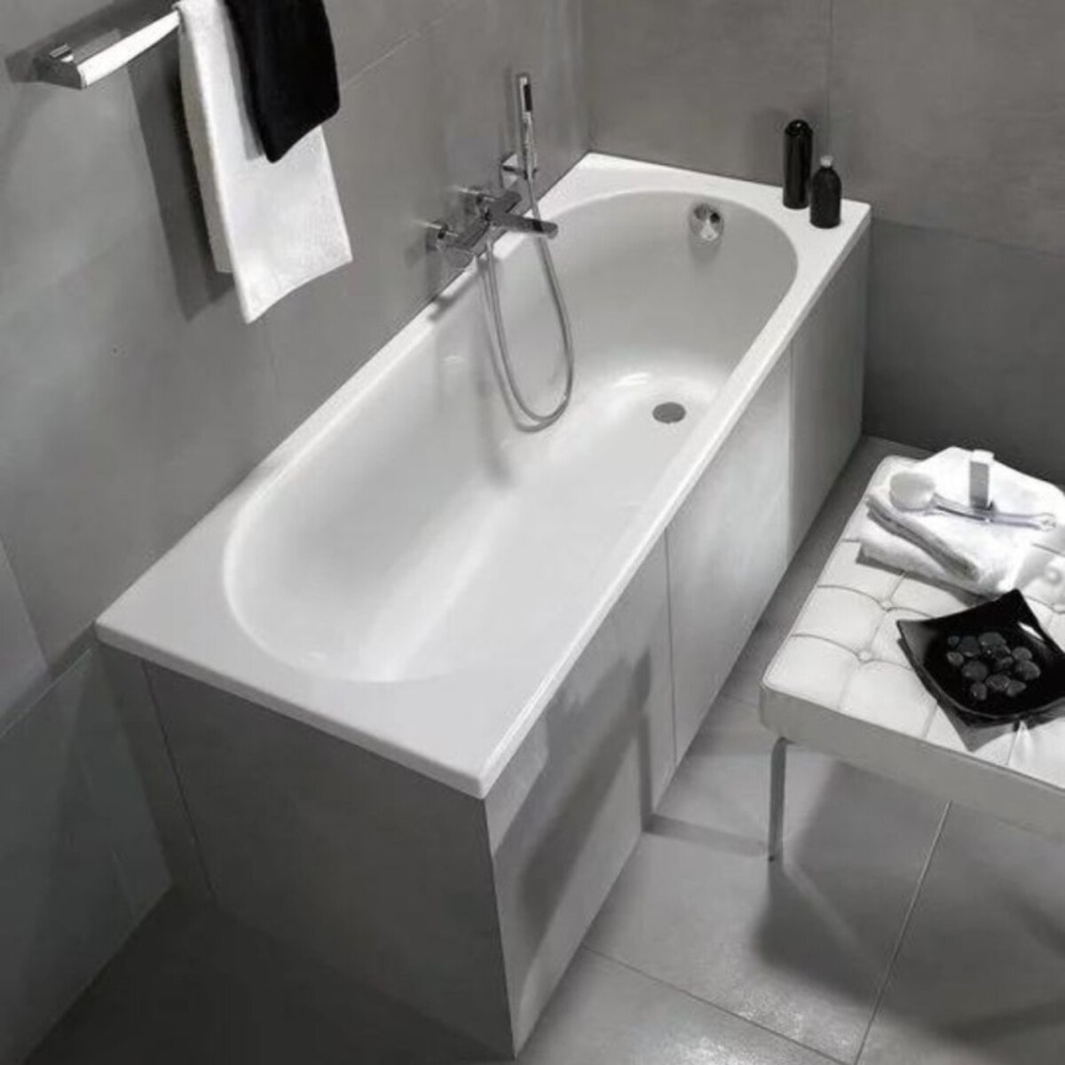 Baignoire droite VILLEROY ET BOCH O Novo acrylique