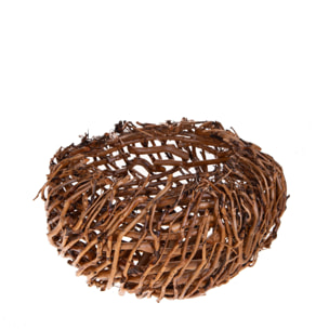 Cachepot con stecchi naturali - Pezzi 1 - Marrone - 26XH22X26cm - Bianchi Dino