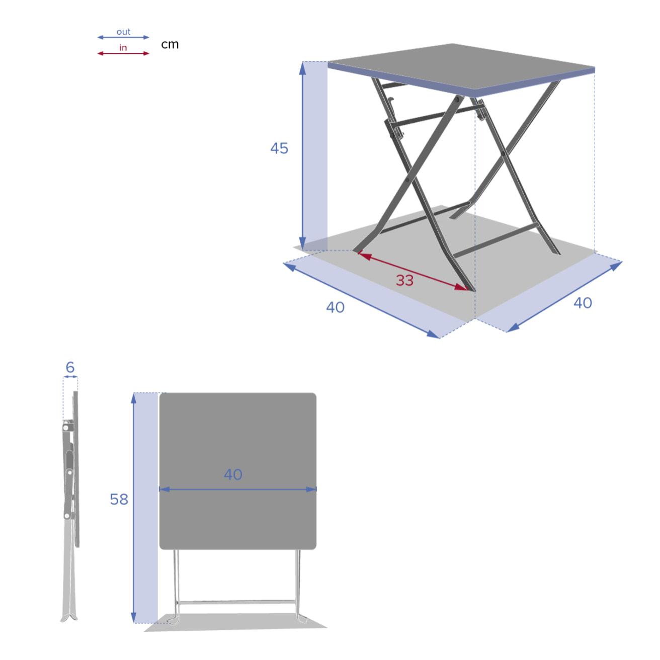 Table d’appoint Greensboro graphite