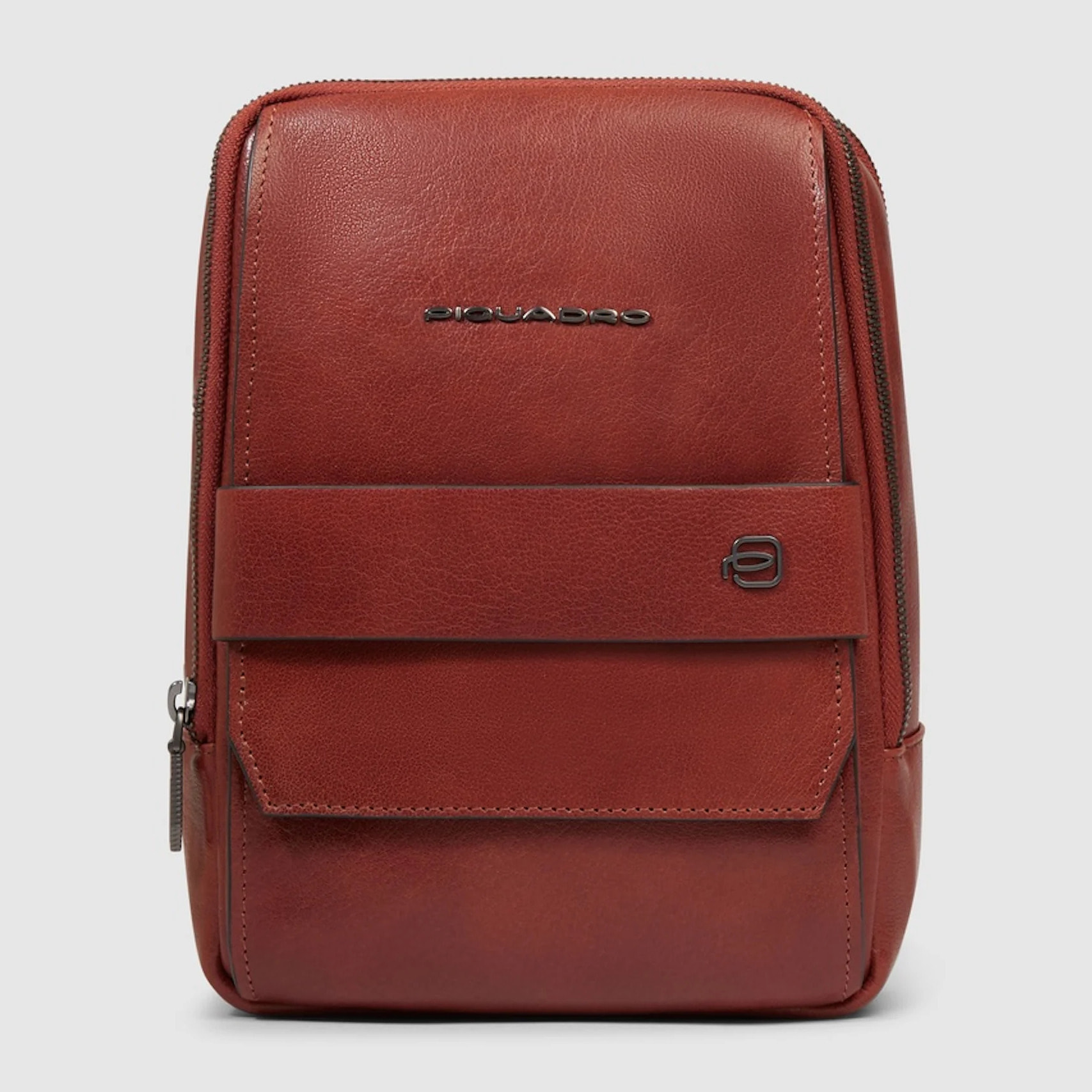 Piquadro Borsello in pelle porta iPad®mini con tasca per AirPods® e protezione RFID