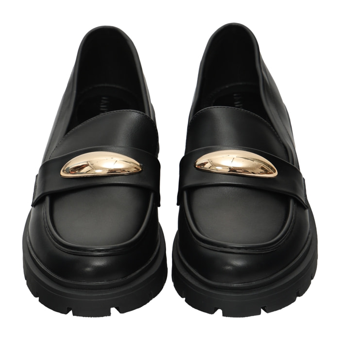 Mocassini con accessorio - tacco 4,0 cm