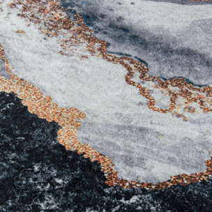 Tapis salon RUCHE facile d'entretien