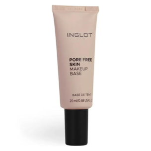 INGLOT Pore Free Skin, Prebase con vitamina E, Hace invisibles todos los poros y líneas de expresión muy marcada, Para una piel sedosa e hidratada. Este primer con color unifica el tono de todo el rostro. Luce una piel brillante con luz propia. 20ML