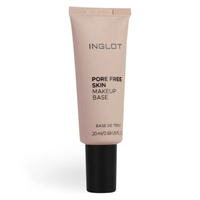 INGLOT Pore Free Skin, Prebase con vitamina E, Hace invisibles todos los poros y líneas de expresión muy marcada, Para una piel sedosa e hidratada. Este primer con color unifica el tono de todo el rostro. Luce una piel brillante con luz propia. 20ML