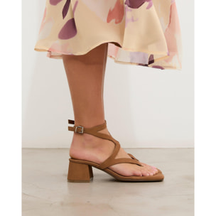 Sandalias de tacón Morey Caramelo 6 cm