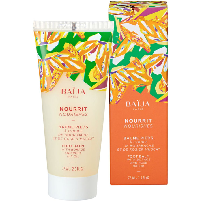 Baume Pieds Nourrissant - A l'Huile de Bourrache et de Rosier Muscat 75 ml