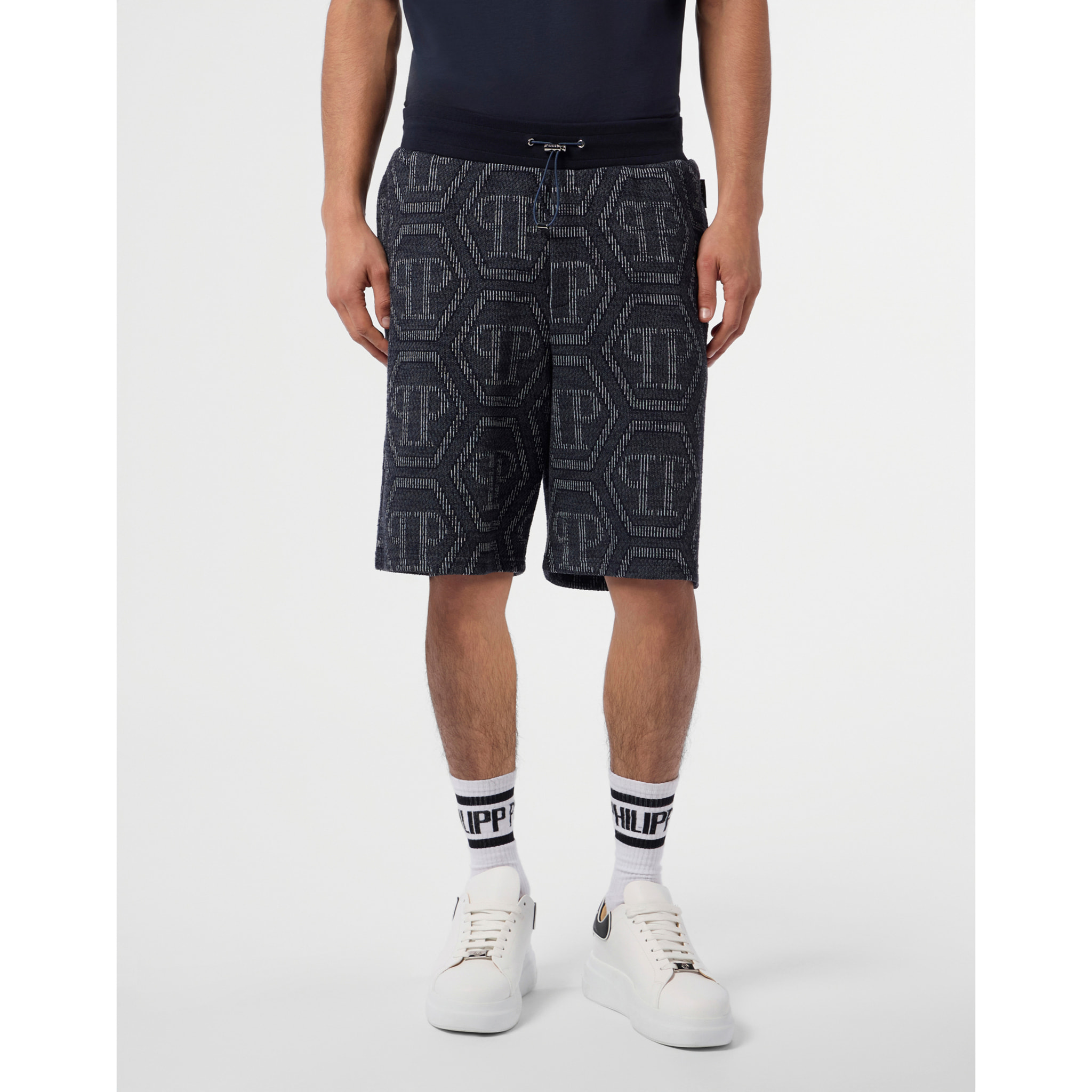 PHILIPP PLEIN Jacquard Shorts Monogram