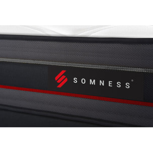 Pack prêt à dormir matelas REGEN à mémoire de forme + sommier kit blanc + Couette + 2 oreillers