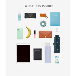 Bolso shopper de hombro lila