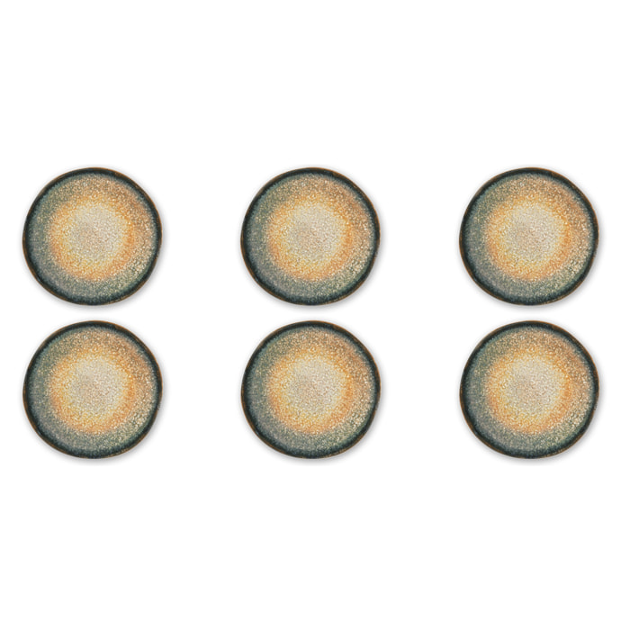 Set de 6 assiettes plates Excelsa – Efesto, Céramique Beige