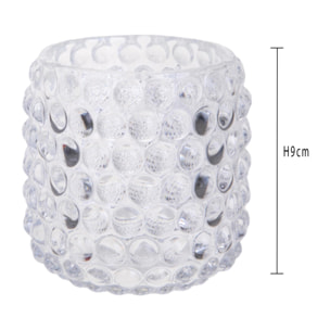 Portacandele bubble - Pezzi 12 - 9xH9x9cm - Bianchi Dino SpA