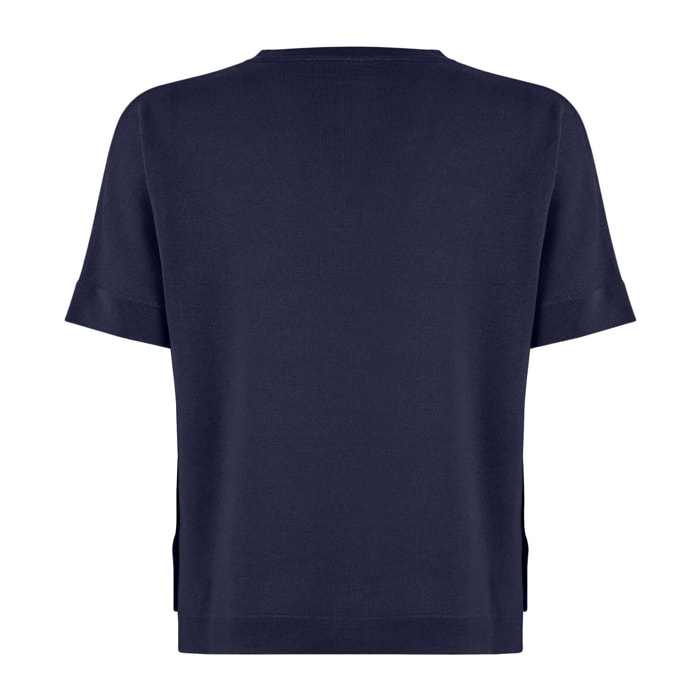 Top a maniche corte Merino Blend Top Short Sleeves