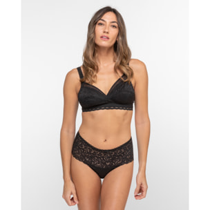 Braga midi con nuevo encaje floral, mate y femenino