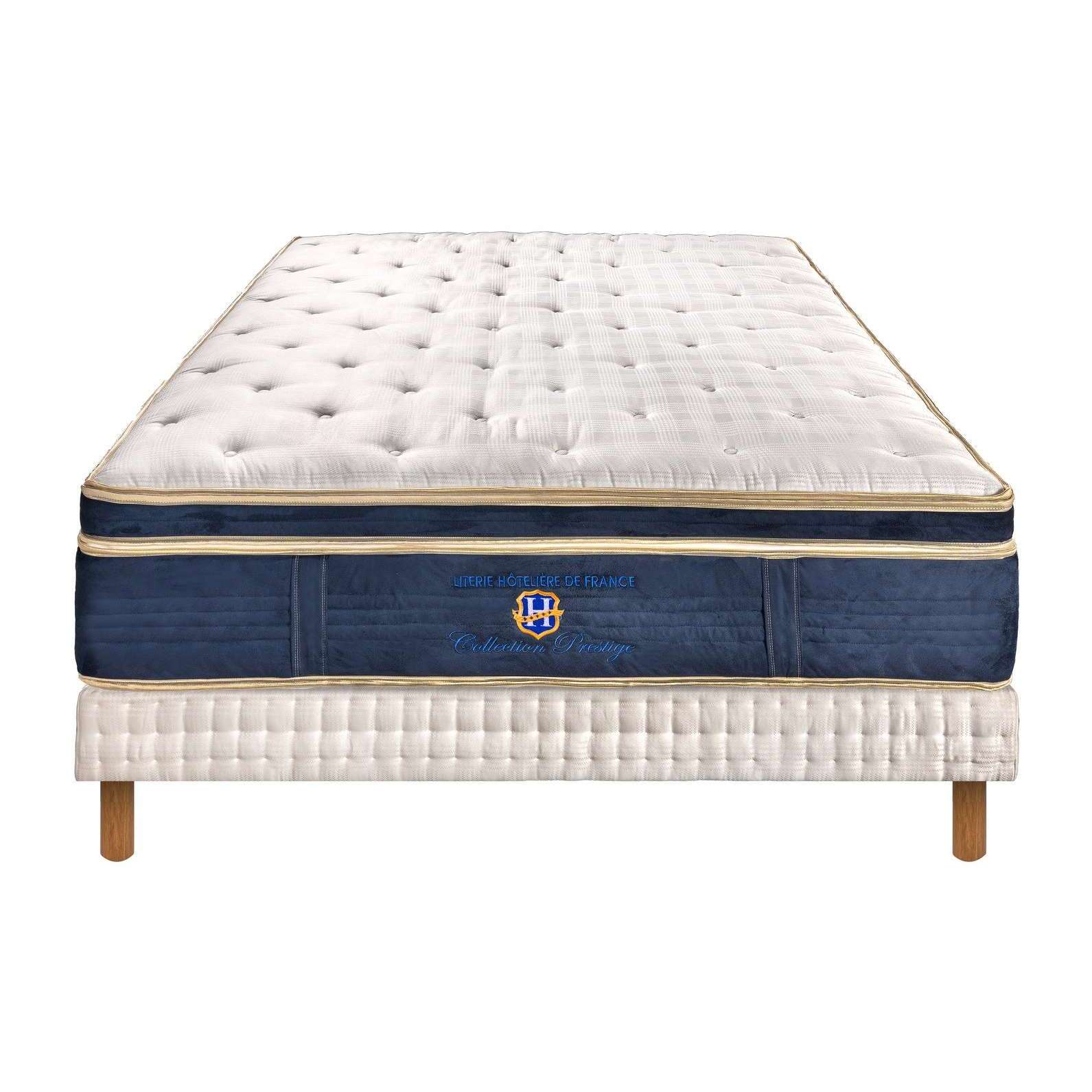 ENSEMBLE Royaluxe - Matelas 2 places + 1 Sommier