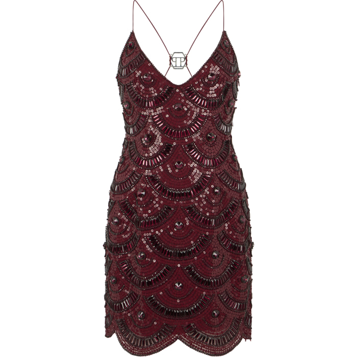 PHILIPP PLEIN Mini Dress Shiny Waves