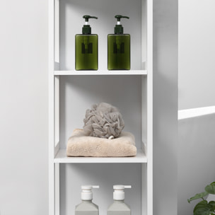 Estantería de Baño de Suelo de 5 Niveles Estilo Moderno Carga 30 kg 30x30x140 cm