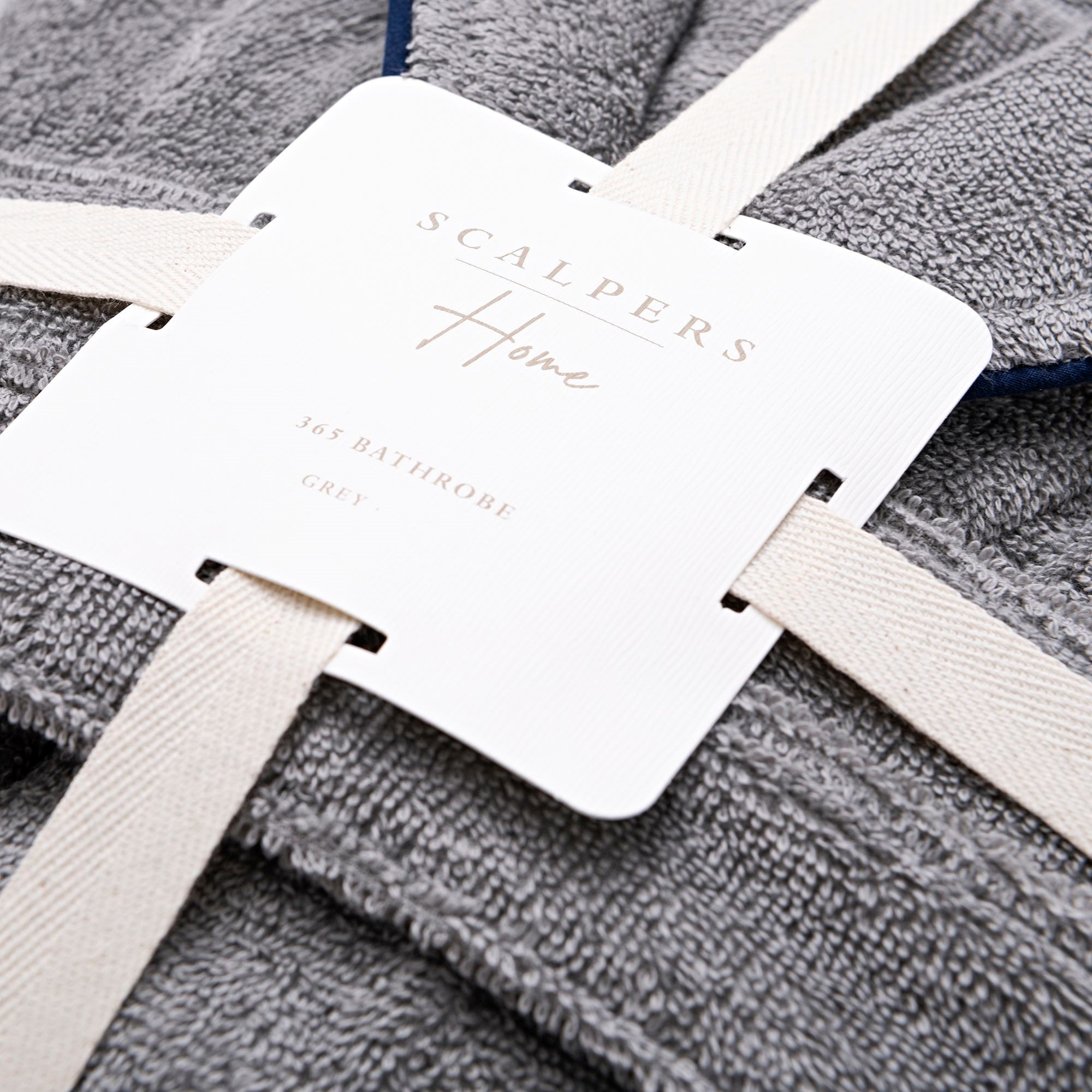 Albornoz s/m 100% algodón 360gsm gris scalpers home