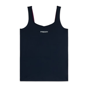 Canotta sportiva con reggiseno integrato