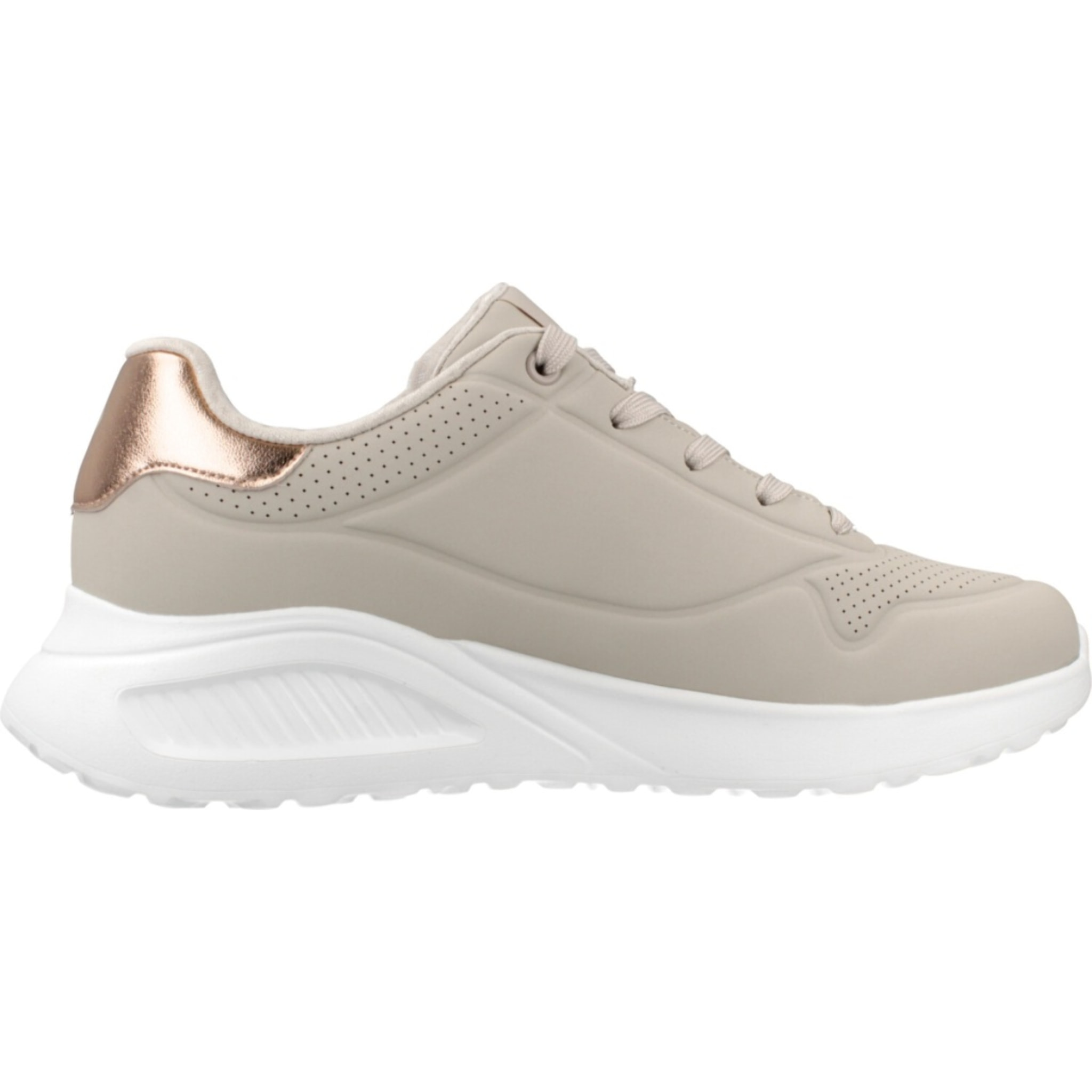 Sneakers De  Mujer Uno Lite Shimmer Along Beis