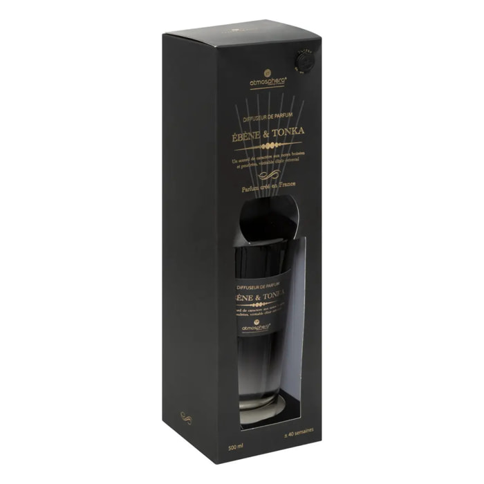 Diffuseur de parfum Alma 500ml verre fève tonka