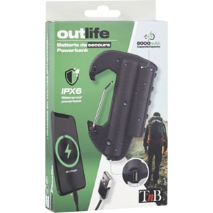 Batterie externe TNB 5000 mAh noir