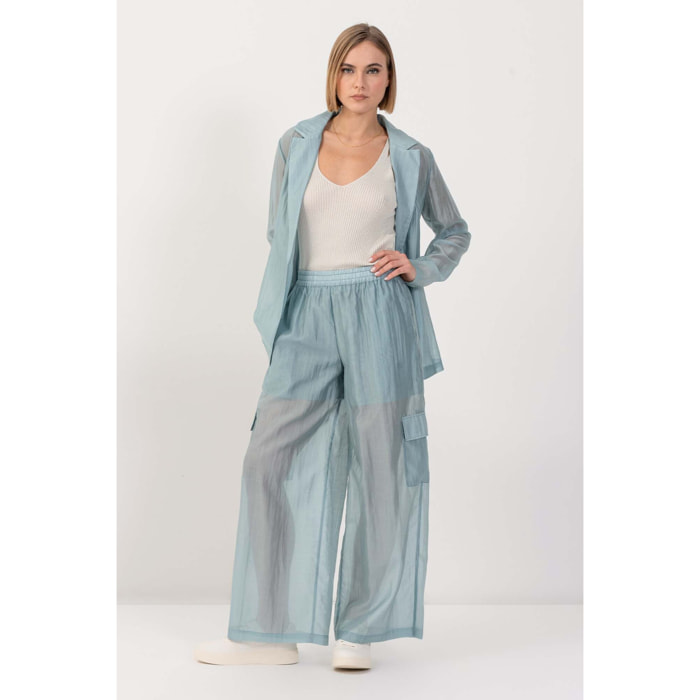 Kocca - Top in maglia lurex Donna, Fantasia, Scollo ampio
