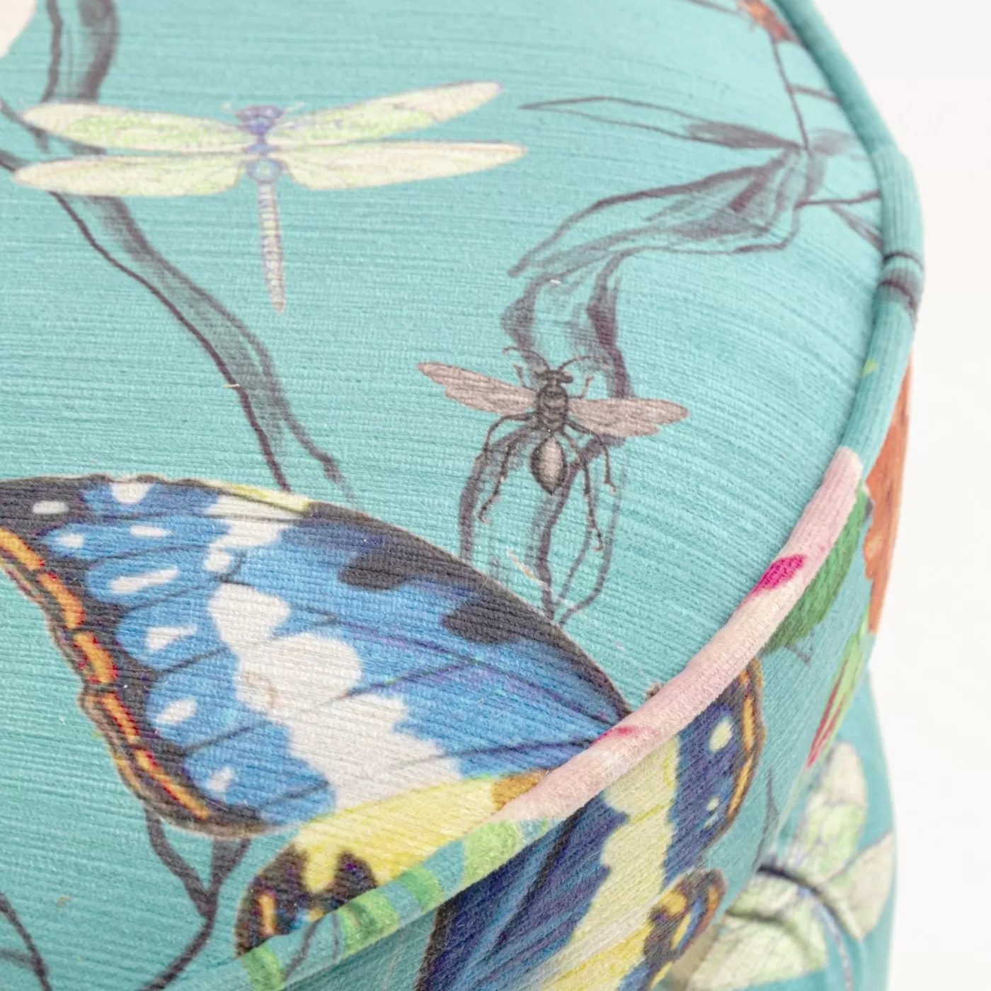 Tabouret Flower Fever 39cm bleu Kare Design