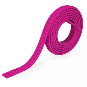 DAM Nastro Adesivo per Giochi di Costruzione 100x1 Cm. Colore rosa