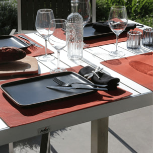 Set de table plastique lavable - Orange