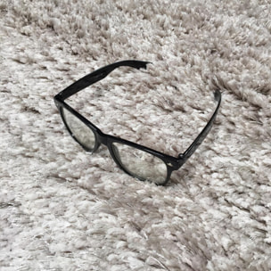 Tapis longs poils shaggy fait main motif uni TATI