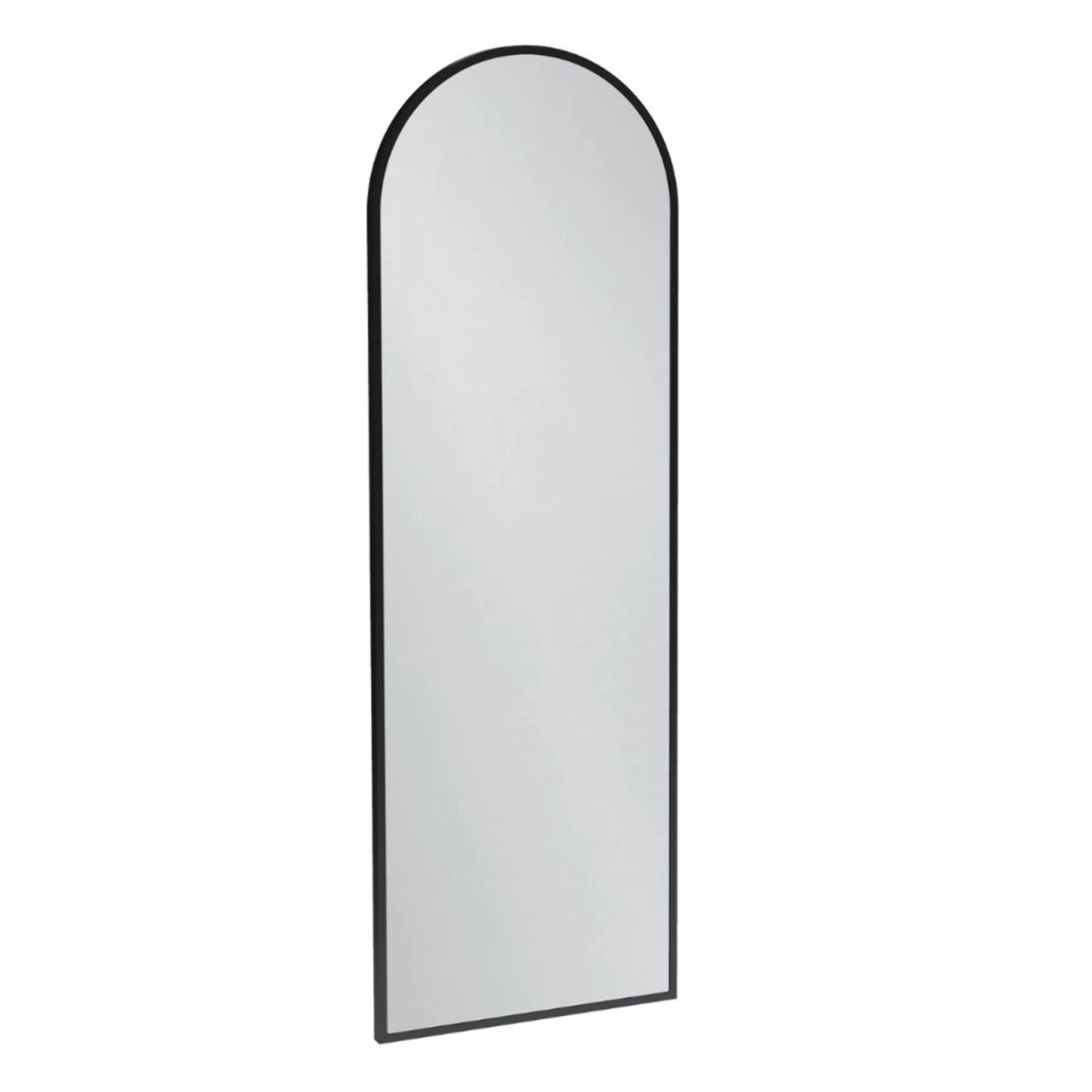 Miroir de salle de bain grande hauteur Silhouette 120x40cm, laqué Noir satiné