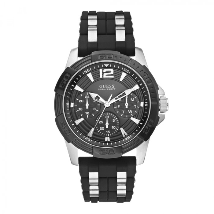 Reloj Guess W0366G1 Hombre Analogico Cuarzo con Correa de Caucho
